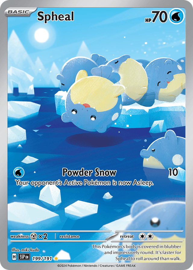 Carta Spheal 199/191 do set Surging Sparks — Pokémon TCG | Bynx