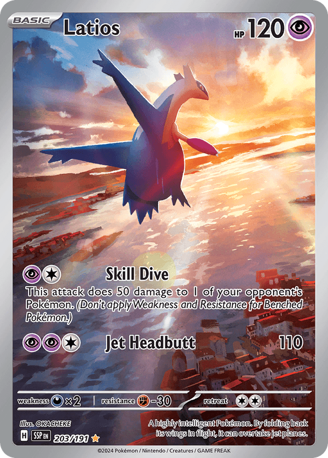 Carta Latios 203/191 do set Surging Sparks — Pokémon TCG | Bynx