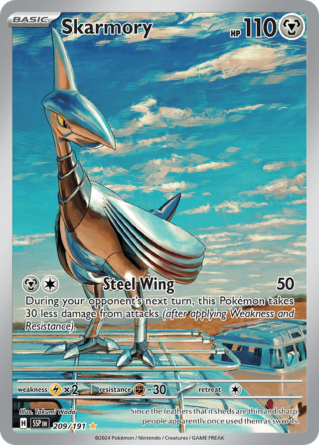 Carta Skarmory 209/191 do set Surging Sparks — Pokémon TCG | Bynx