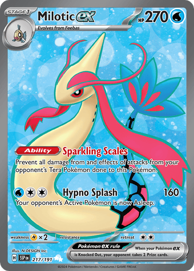 Carta Milotic ex 217/191 do set Surging Sparks — Pokémon TCG | Bynx
