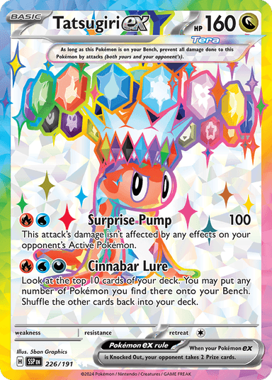 Carta Tatsugiri ex 226/191 do set Surging Sparks — Pokémon TCG | Bynx