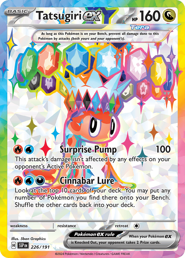 Carta Tatsugiri ex 226/191 do set Surging Sparks — Pokémon TCG | Bynx