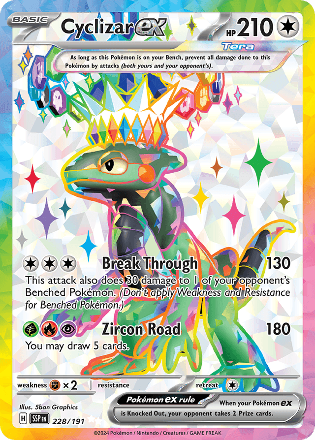 Carta Cyclizar ex 228/191 do set Surging Sparks — Pokémon TCG | Bynx