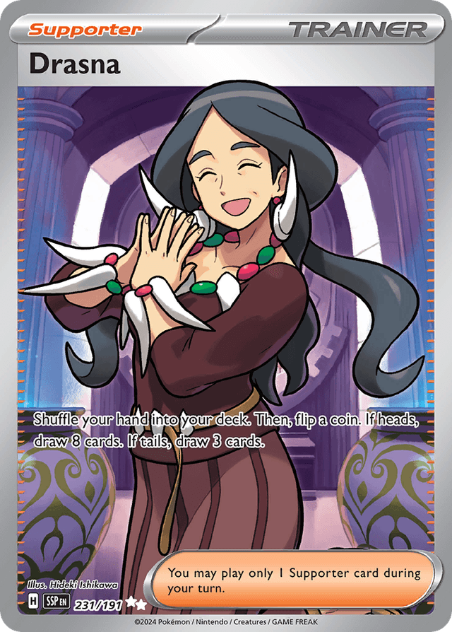 Carta Drasna 231/191 do set Surging Sparks — Pokémon TCG | Bynx