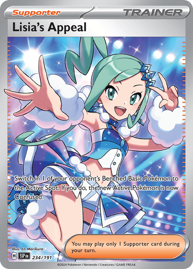 Carta Lisia's Appeal 234/191 do set Surging Sparks — Pokémon TCG | Bynx