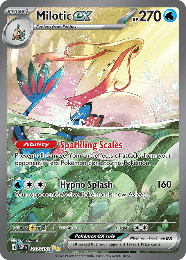 Carta Milotic ex 237/191 do set Surging Sparks — Pokémon TCG | Bynx
