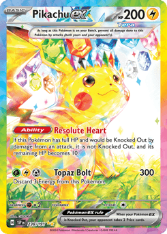 Pikachu ex 238 — Surging Sparks