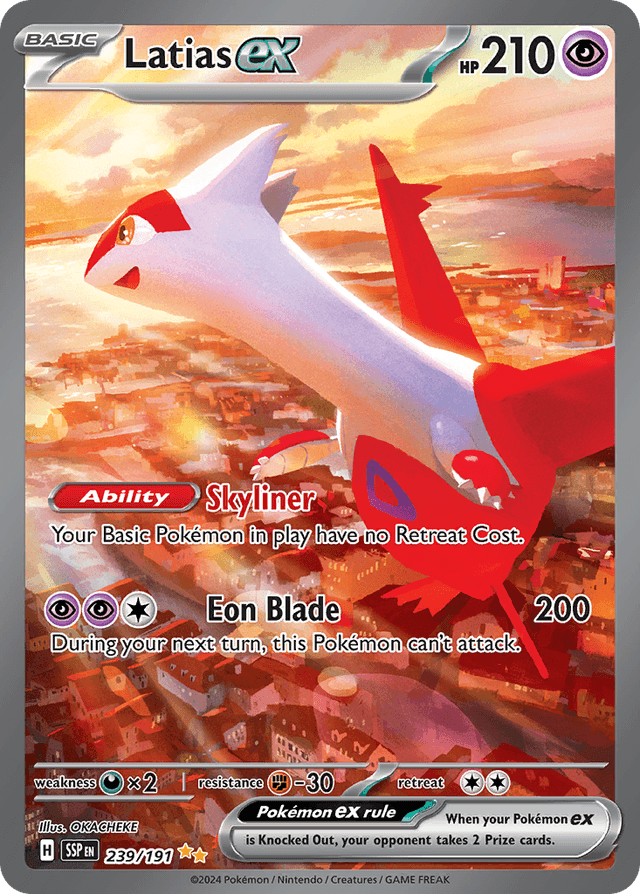 Carta Latias ex 239/191 do set Surging Sparks — Pokémon TCG | Bynx