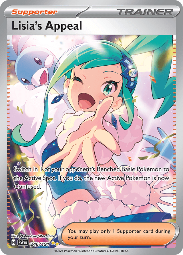 Carta Lisia's Appeal 246/191 do set Surging Sparks — Pokémon TCG | Bynx