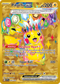 Pikachu ex 247 — Surging Sparks