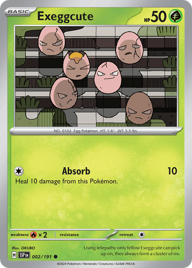 Carta Exeggcute 2/191 do set Surging Sparks — Pokémon TCG | Bynx