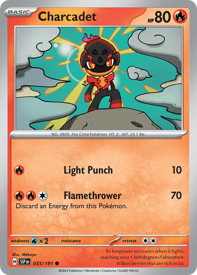 Carta Charcadet 33/191 do set Surging Sparks — Pokémon TCG | Bynx