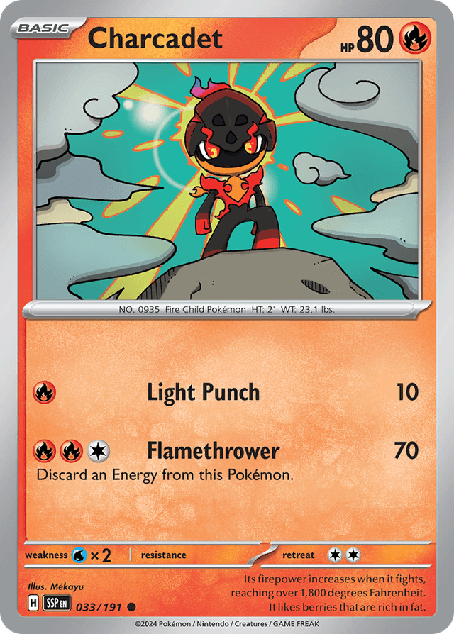 Carta Charcadet 33/191 do set Surging Sparks — Pokémon TCG | Bynx
