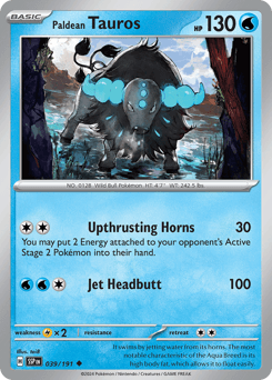 Paldean Tauros 39 — Surging Sparks