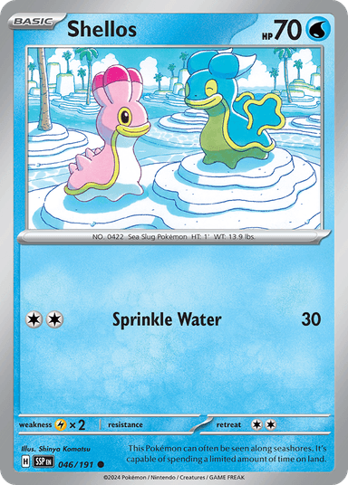 Carta Shellos 46/191 do set Surging Sparks — Pokémon TCG | Bynx