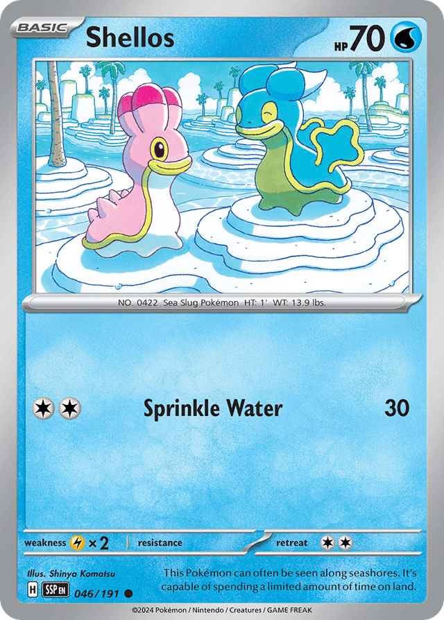 Carta Shellos 46/191 do set Surging Sparks — Pokémon TCG | Bynx
