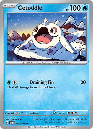 Carta Cetoddle 53/191 do set Surging Sparks — Pokémon TCG | Bynx