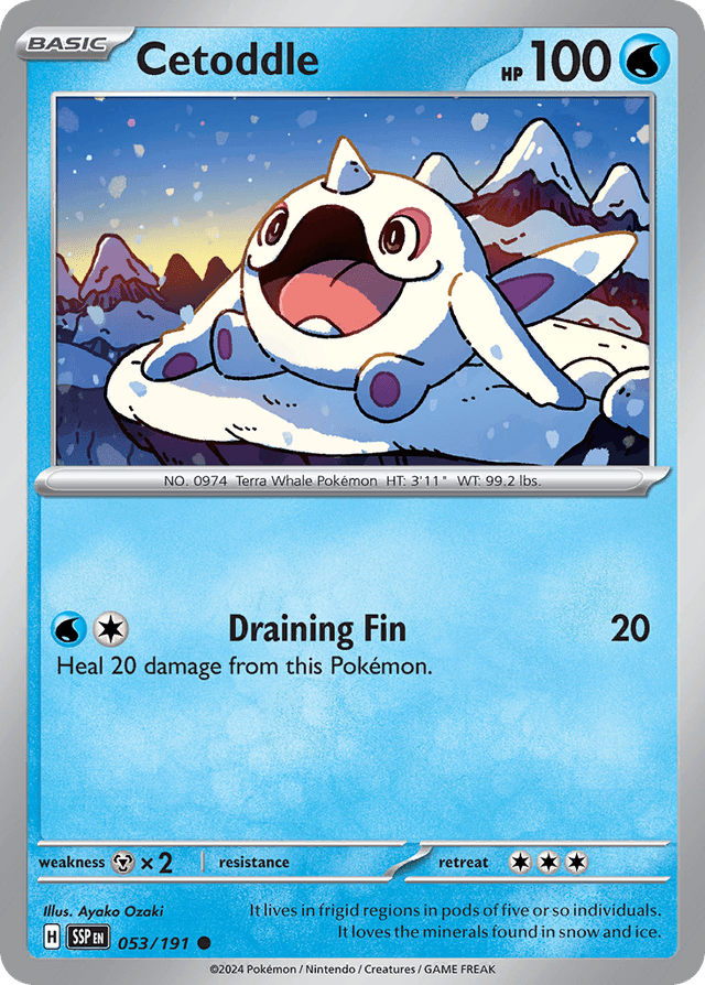 Carta Cetoddle 53/191 do set Surging Sparks — Pokémon TCG | Bynx