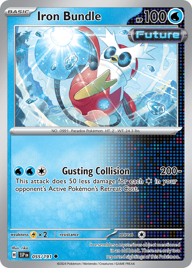 Carta Iron Bundle 55/191 do set Surging Sparks — Pokémon TCG | Bynx