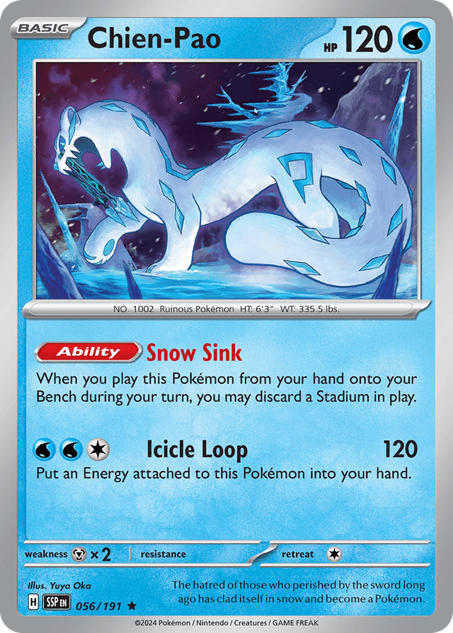 Carta Chien-Pao 56/191 do set Surging Sparks — Pokémon TCG | Bynx