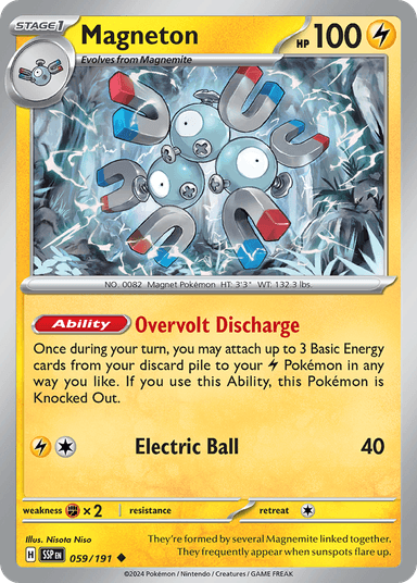 Carta Magneton 59/191 do set Surging Sparks — Pokémon TCG | Bynx