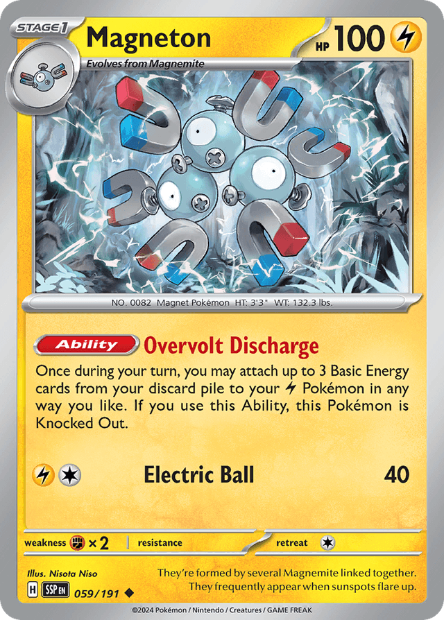 Carta Magneton 59/191 do set Surging Sparks — Pokémon TCG | Bynx