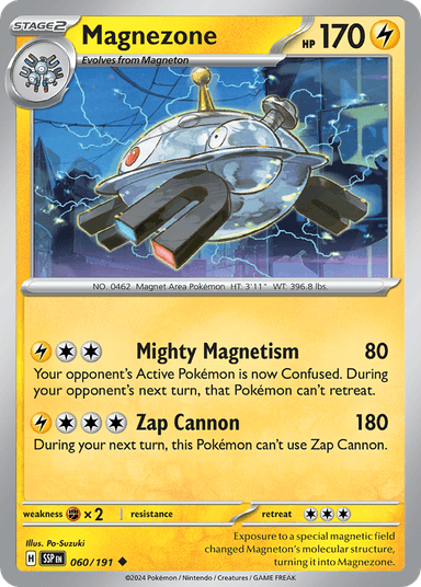 Carta Magnezone 60/191 do set Surging Sparks — Pokémon TCG | Bynx