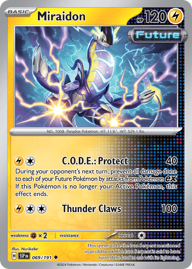 Carta Miraidon 69/191 do set Surging Sparks — Pokémon TCG | Bynx