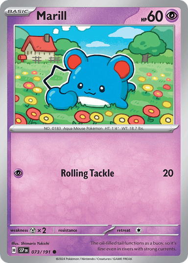 Carta Marill 73/191 do set Surging Sparks — Pokémon TCG | Bynx