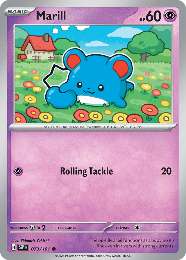 Carta Marill 73/191 do set Surging Sparks — Pokémon TCG | Bynx