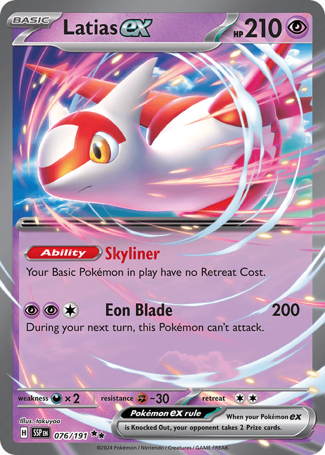 Carta Latias ex 76/191 do set Surging Sparks — Pokémon TCG | Bynx