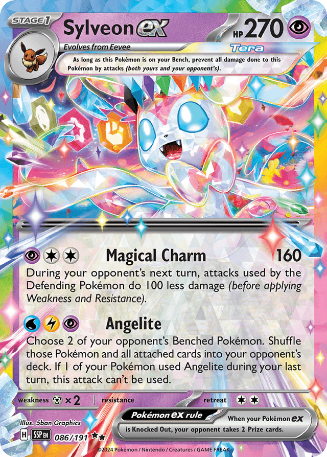 Carta Sylveon ex 86/191 do set Surging Sparks — Pokémon TCG | Bynx