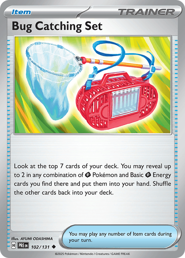 Carta Bug Catching Set 102/131 do set Prismatic Evolutions — Pokémon TCG | Bynx