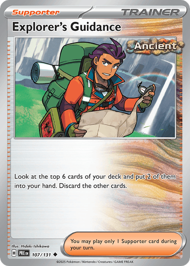 Carta Explorer's Guidance 107/131 do set Prismatic Evolutions — Pokémon TCG | Bynx