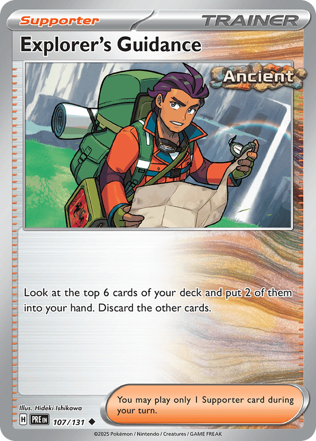 Carta Explorer's Guidance 107/131 do set Prismatic Evolutions — Pokémon TCG | Bynx