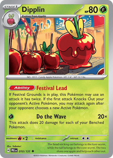 Carta Dipplin 10/131 do set Prismatic Evolutions — Pokémon TCG | Bynx