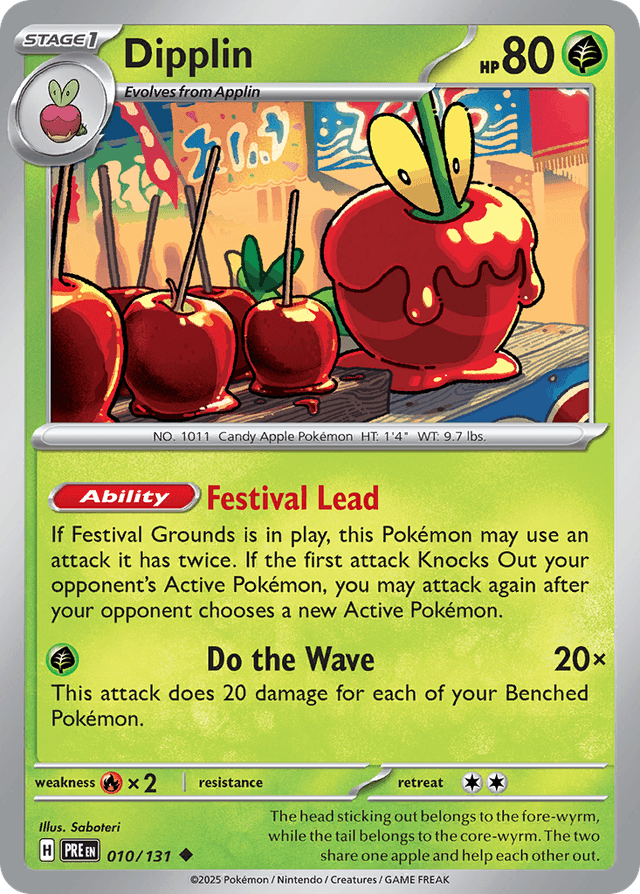 Carta Dipplin 10/131 do set Prismatic Evolutions — Pokémon TCG | Bynx