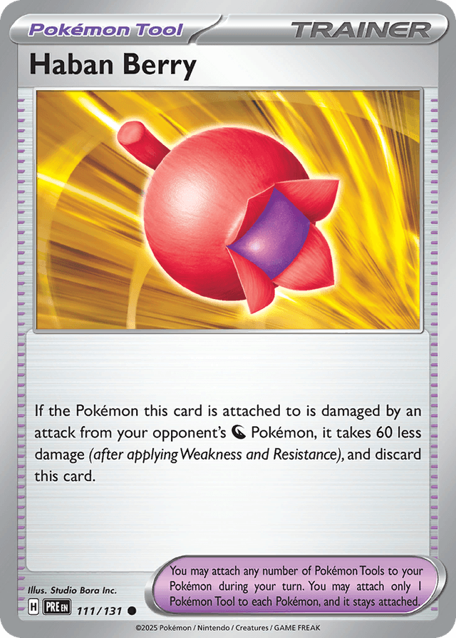Carta Haban Berry 111/131 do set Prismatic Evolutions — Pokémon TCG | Bynx