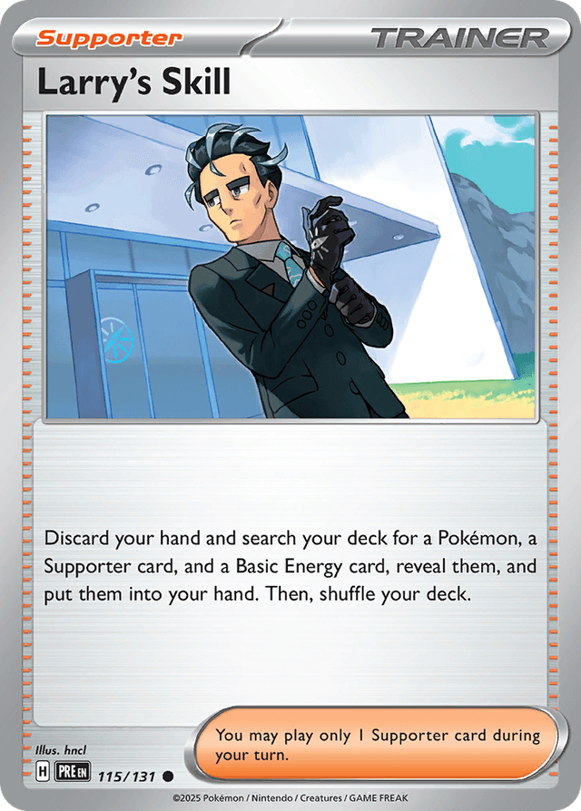 Carta Larry's Skill 115/131 do set Prismatic Evolutions — Pokémon TCG | Bynx