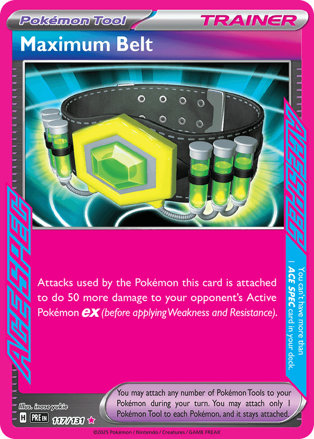 Carta Maximum Belt 117/131 do set Prismatic Evolutions — Pokémon TCG | Bynx
