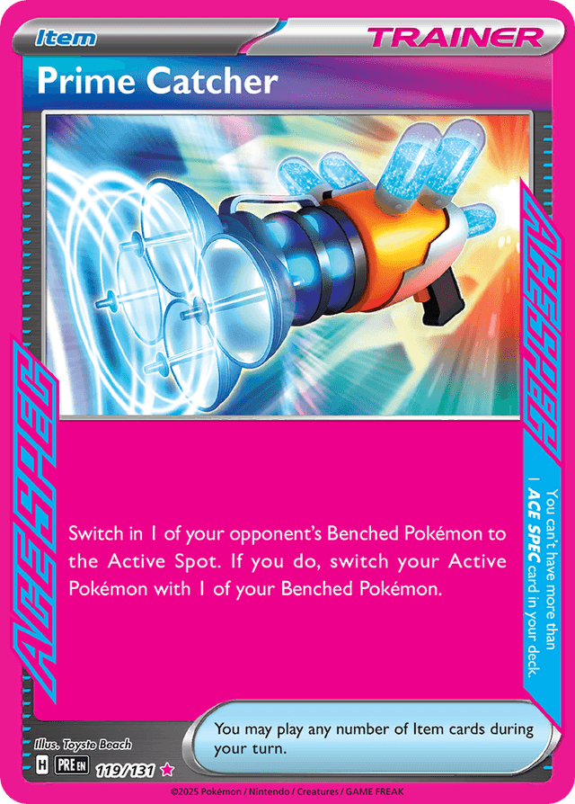 Carta Prime Catcher 119/131 do set Prismatic Evolutions — Pokémon TCG | Bynx