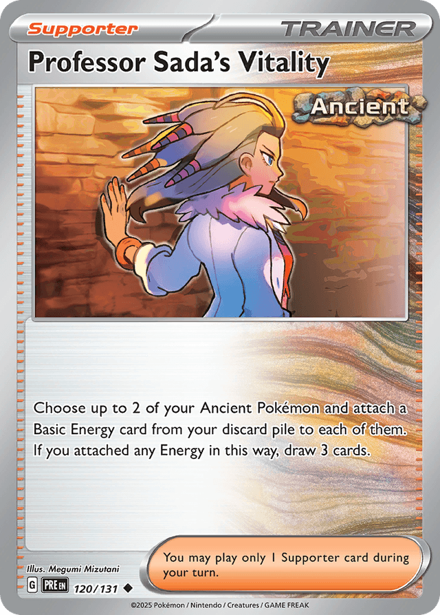 Carta Professor Sada's Vitality 120/131 do set Prismatic Evolutions — Pokémon TCG | Bynx
