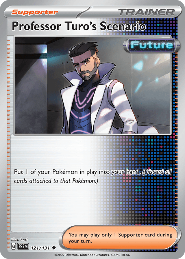 Carta Professor Turo's Scenario 121/131 do set Prismatic Evolutions — Pokémon TCG | Bynx
