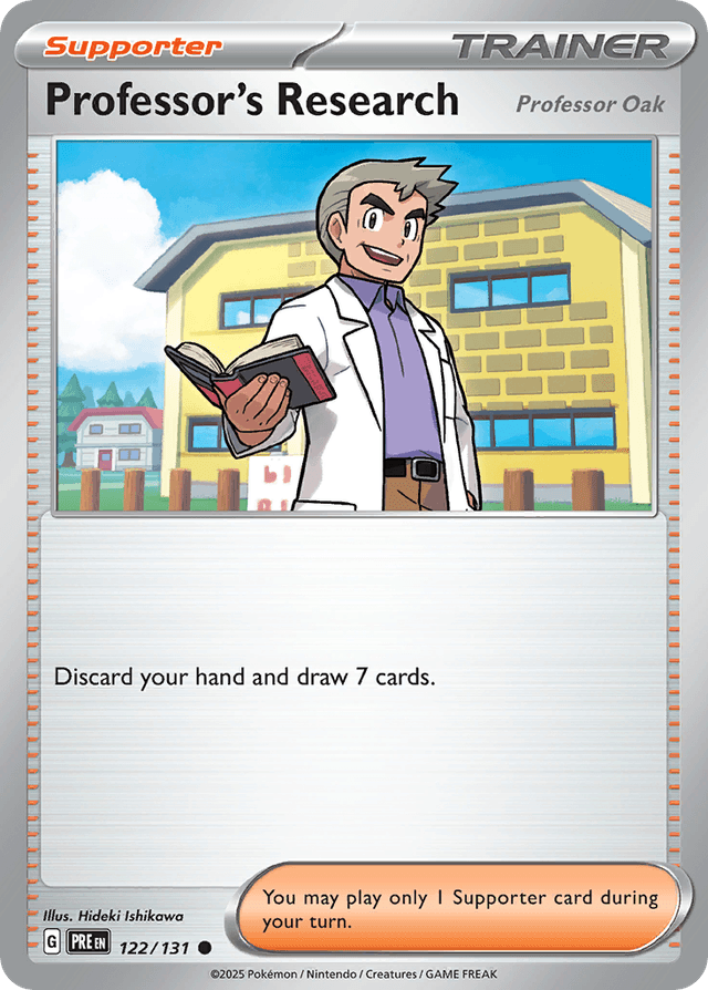Carta Professor's Research 122/131 do set Prismatic Evolutions — Pokémon TCG | Bynx