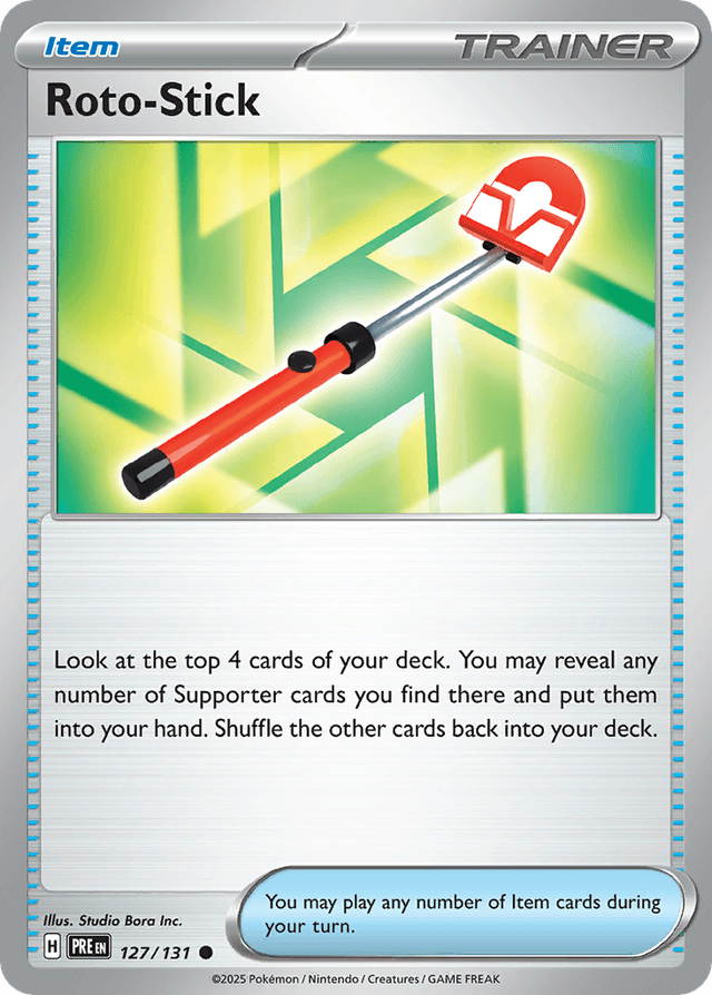 Carta Roto-Stick 127/131 do set Prismatic Evolutions — Pokémon TCG | Bynx