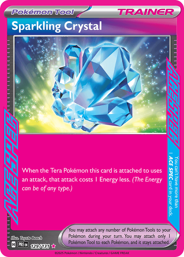 Carta Sparkling Crystal 129/131 do set Prismatic Evolutions — Pokémon TCG | Bynx