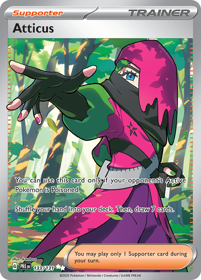 Carta Atticus 133/131 do set Prismatic Evolutions — Pokémon TCG | Bynx