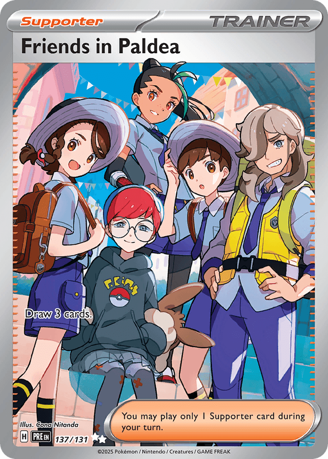 Carta Friends in Paldea 137/131 do set Prismatic Evolutions — Pokémon TCG | Bynx