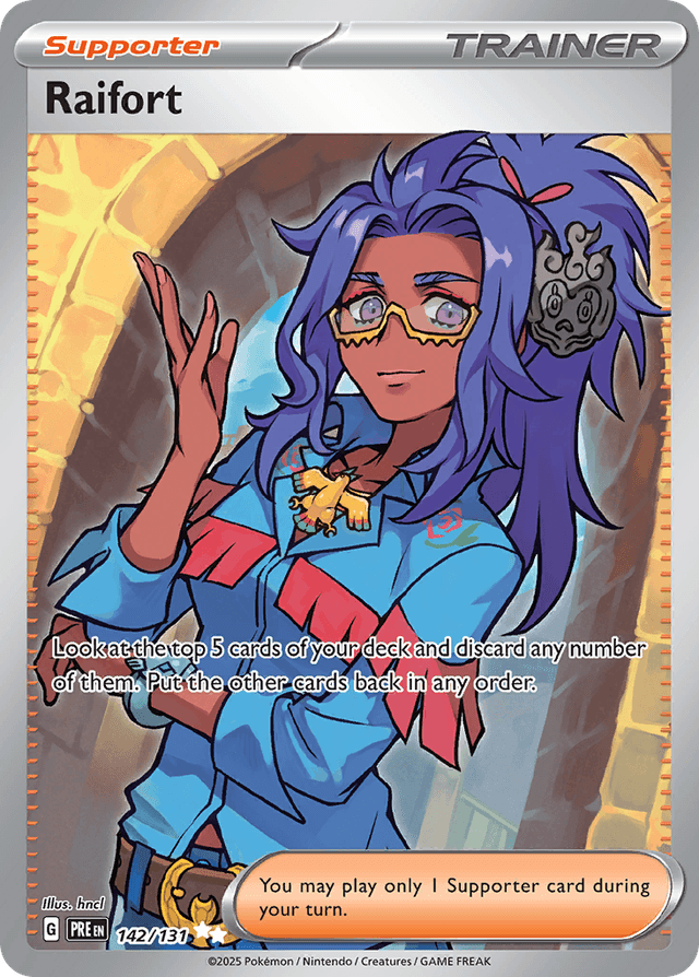 Carta Raifort 142/131 do set Prismatic Evolutions — Pokémon TCG | Bynx