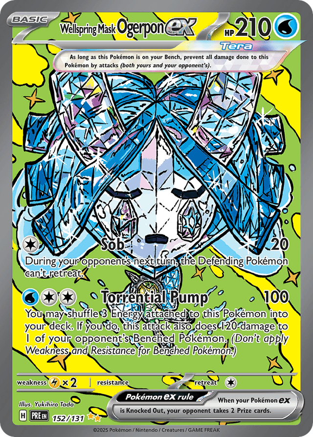 Carta Wellspring Mask Ogerpon ex 152/131 do set Prismatic Evolutions — Pokémon TCG | Bynx